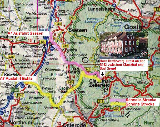 Anfahrt über die A7