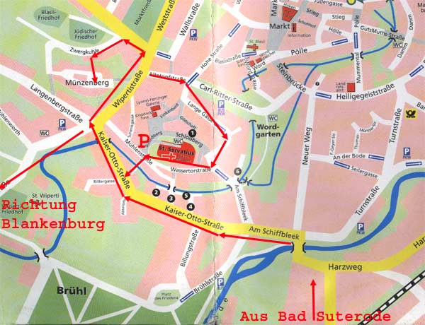 Quedlinburg, Fahrplan