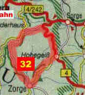 Ausschnitt aus der Landkarte