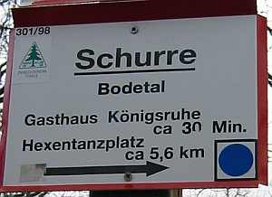 Schurre-Wegweise